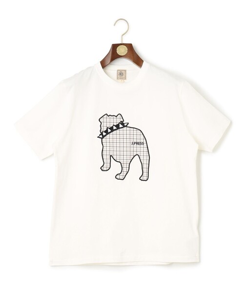 J.PRESS(ジェイプレス)の「【UNISEX】ファブリックワッペン バックブルTシャツ(Tシャツ/カットソー・メンズ・カーキ系/グレー系/ダルブルー系/ホワイト系・X-LARGE/LARGE/MEDIUM/SMALL)」の8枚目の写真