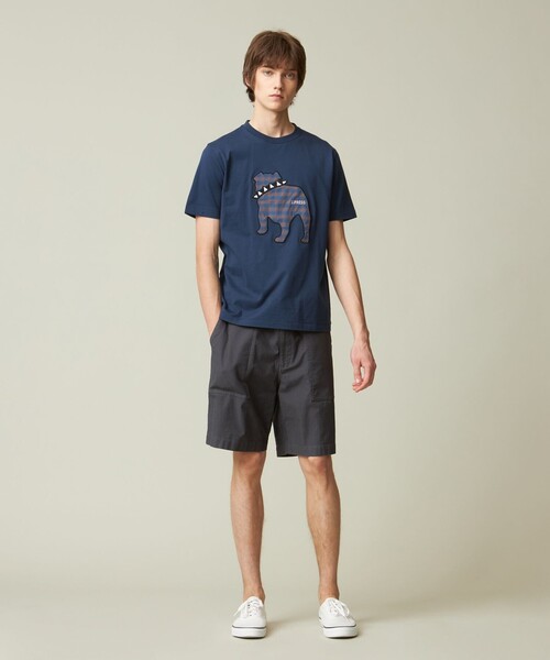J.PRESS(ジェイプレス)の「【UNISEX】ファブリックワッペン バックブルTシャツ(Tシャツ/カットソー・メンズ・カーキ系/グレー系/ダルブルー系/ホワイト系・X-LARGE/LARGE/MEDIUM/SMALL)」の10枚目の写真