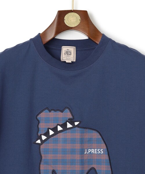 J.PRESS(ジェイプレス)の「【UNISEX】ファブリックワッペン バックブルTシャツ(Tシャツ/カットソー・メンズ・カーキ系/グレー系/ダルブルー系/ホワイト系・X-LARGE/LARGE/MEDIUM/SMALL)」の14枚目の写真