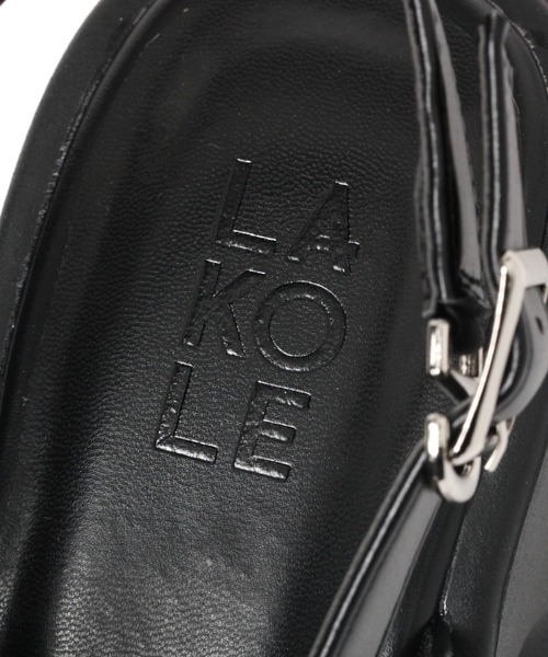 LAKOLE（ラコレ）の「厚底サボサンダル / 105884（サンダル・レディース・ブラック/アイボリー/その他1・MEDIUM/LARGE）」の13枚目の写真