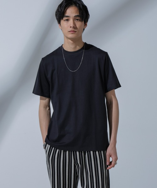 NANO universe(ナノユニバース)の「Anti Soaked(R)汗染み防止 クルーネックTシャツ(Tシャツ/カットソー・メンズ・トップグレー/ベージュ/ホワイト/ブラック・L/M/S/XL)」の16枚目の写真