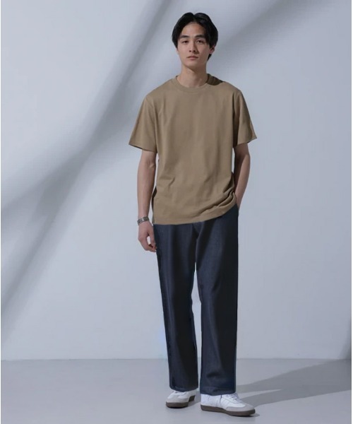 NANO universe(ナノユニバース)の「Anti Soaked(R)汗染み防止 クルーネックTシャツ(Tシャツ/カットソー・メンズ・トップグレー/ベージュ/ホワイト/ブラック・L/M/S/XL)」の10枚目の写真