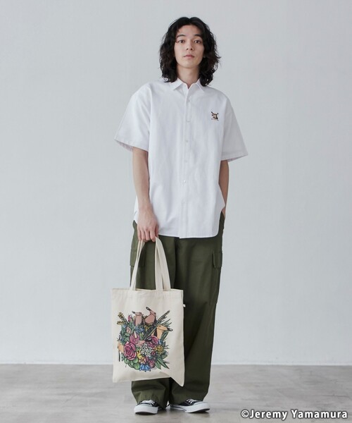 coen（コーエン）の「Jeremy Yamamura×コーエン　グラフィックプリントトートバッグ（トートバッグ・メンズ・オフホワイト/その他1/その他2・FREE）」の5枚目の写真