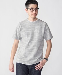 SHIPS: フェイクレイヤード ピケ クルーネック Tシャツ