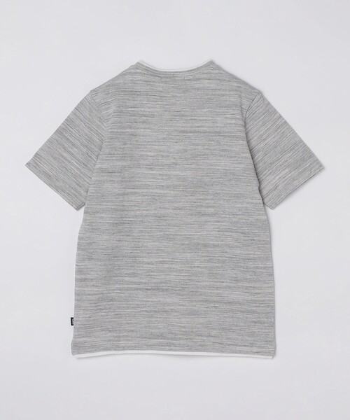 SHIPS(シップス)の「SHIPS: フェイクレイヤード ピケ クルーネック Tシャツ(Tシャツ/カットソー・メンズ・ライトグレー/ナチュラル/ネイビー/ブラウン/ラベンダー/クリーム・X-LARGE/LARGE/MEDIUM/SMALL)」の13枚目の写真