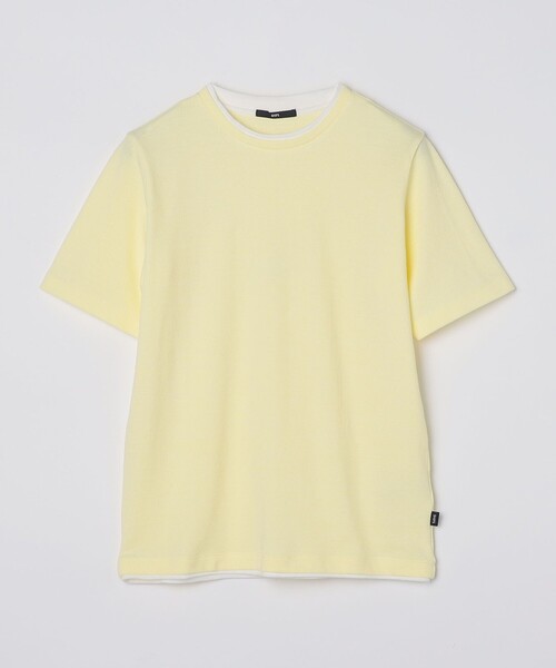 SHIPS(シップス)の「SHIPS: フェイクレイヤード ピケ クルーネック Tシャツ(Tシャツ/カットソー・メンズ・ライトグレー/ナチュラル/ネイビー/ブラウン/ラベンダー/クリーム・X-LARGE/LARGE/MEDIUM/SMALL)」の19枚目の写真