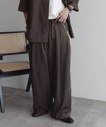 リネンライクワイドスラックス