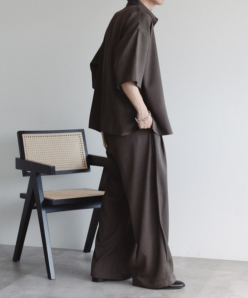 epnok（エプノック）の「リネンライクワイドスラックス（スラックス・メンズ・グレイッシュブルー/チャコールグレー/ライトグレー・LARGE/MEDIUM/SMALL）」の11枚目の写真