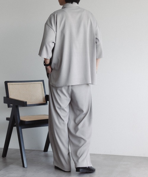 epnok（エプノック）の「リネンライクワイドスラックス（スラックス・メンズ・グレイッシュブルー/チャコールグレー/ライトグレー・LARGE/MEDIUM/SMALL）」の21枚目の写真