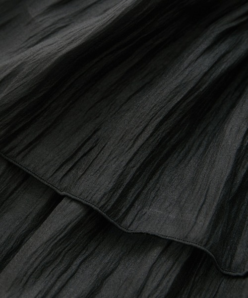 VIS（ビス）の「【WEB限定】オーガンジーフリルビスチェ（キャミソール・レディース・グレー/オフホワイト/ブラック・FREE）」の22枚目の写真