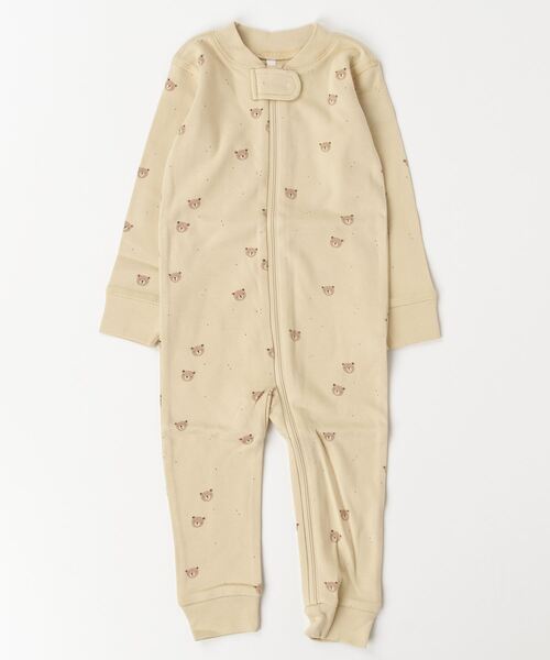 【セール】『Quincy Mae』ZIP LONGSLEEVE SLEEPER || BEARS（その他ベビー用品）｜Quincy Mae（クインシーメイ）