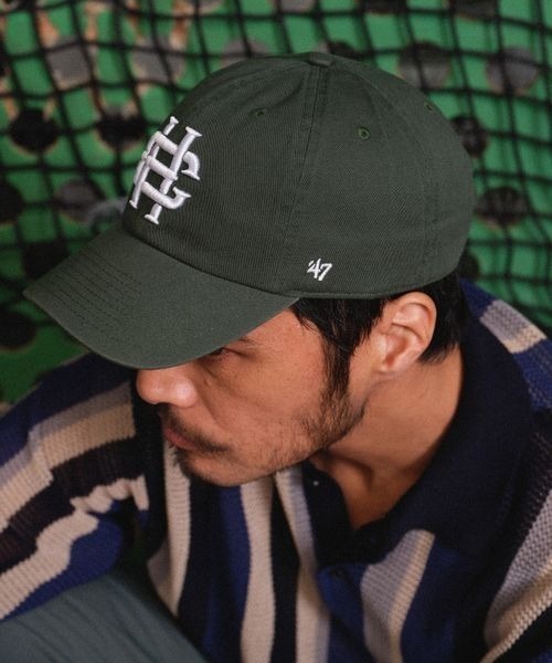 KEBOZ（ケボズ）の「【CLUBHOUSE BY KEBOZ×47】別注ベースボールキャップ（キャップ・メンズ・ネイビー/グリーン・FREE）」の19枚目の写真