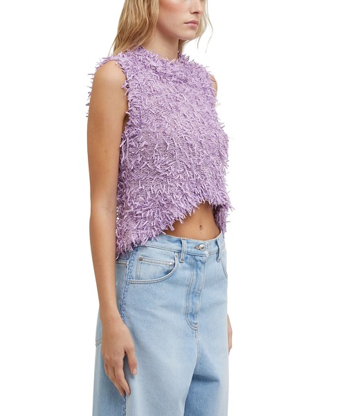 MSGM リボントップス MSGM（エムエスジーエム）の「コットンリボンノースリーブ