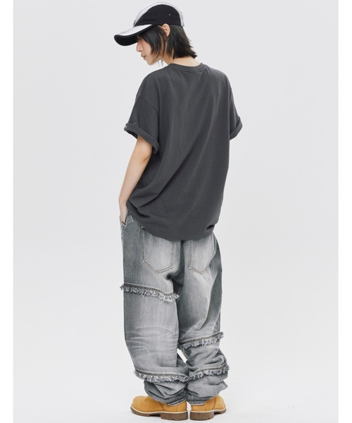ROMANTIC CROWN(ロマンティッククラウン)の「A'GEM/9 × .kom 『ROMANTIC CROWN/ロマンティック クラウン』 SHINING EFFECT TEE SHIRT/シャイニングエフェクト Tシャツ(Tシャツ/カットソー・メンズ・チャコールグレー/ライトグレー・M/L)」の5枚目の写真