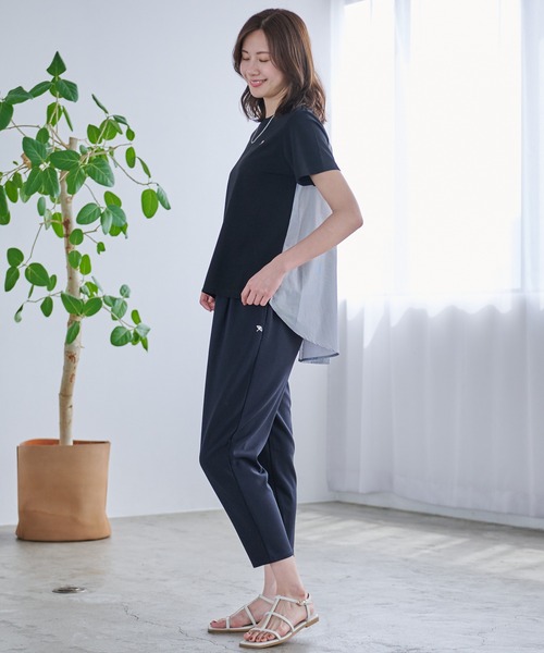 Arnold Palmer（アーノルドパーマー）の「バックストライプ ドッキング フレア チュニック（チュニック・レディース・ホワイト/ブラック/杢グレー・S/M/L）」の13枚目の写真