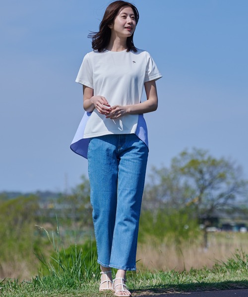 Arnold Palmer（アーノルドパーマー）の「バックストライプ ドッキング フレア チュニック（チュニック・レディース・ホワイト/ブラック/杢グレー・S/M/L）」の10枚目の写真