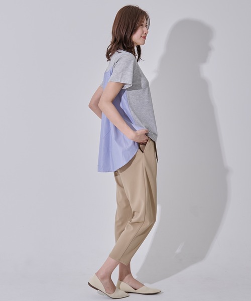 Arnold Palmer（アーノルドパーマー）の「バックストライプ ドッキング フレア チュニック（チュニック・レディース・ホワイト/ブラック/杢グレー・S/M/L）」の17枚目の写真