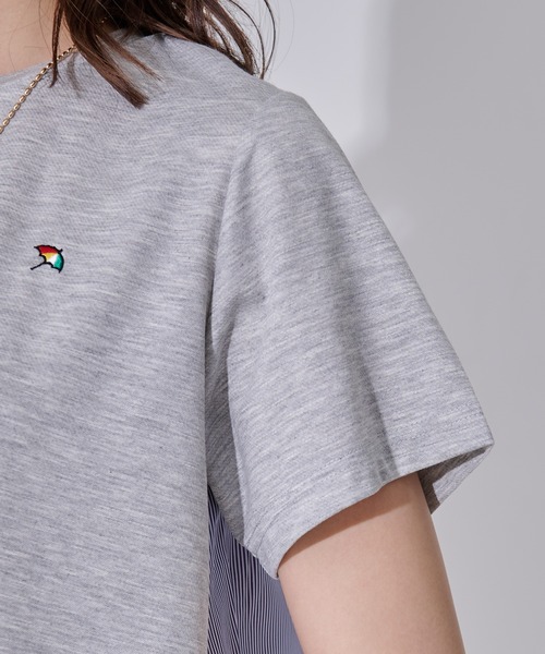 Arnold Palmer（アーノルドパーマー）の「バックストライプ ドッキング フレア チュニック（チュニック・レディース・ホワイト/ブラック/杢グレー・S/M/L）」の6枚目の写真