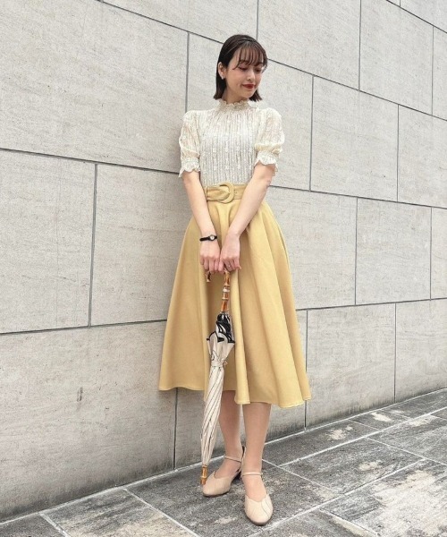 an another angelus（アンアナザーアンジェラス）の「カリグラフィーロゴ刺繍日傘/ananotherangelus（長傘・レディース・ベージュ/ホワイト×ネイビー・FREE）」の16枚目の写真