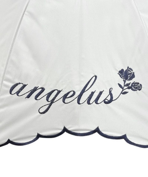 an another angelus（アンアナザーアンジェラス）の「カリグラフィーロゴ刺繍日傘/ananotherangelus（長傘・レディース・ベージュ/ホワイト×ネイビー・FREE）」の6枚目の写真