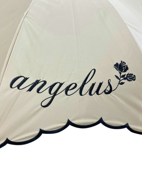 an another angelus（アンアナザーアンジェラス）の「カリグラフィーロゴ刺繍日傘/ananotherangelus（長傘・レディース・ベージュ/ホワイト×ネイビー・FREE）」の7枚目の写真