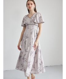 MERCURYDUO | フレアースリーブフラワーワンピース(ワンピース)