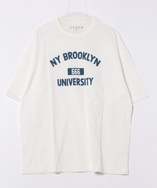 coca(coca)(コカ)の「接触冷感 吸水速乾 抗菌消臭 カレッジプリントTシャツ(Tシャツ/カットソー・メンズ・ホワイト/ブラック・L/M/XL)」の10枚目の写真