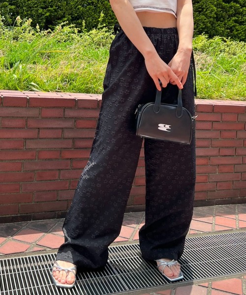 mebole(メボレ)の「ウエストリボンフラワーワイドパンツ(その他パンツ・レディース・クリーム/ブラック/ホワイト・FREE)」の22枚目の写真