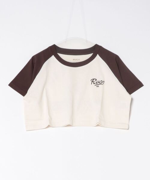 RVCA(ルーカ)の「RVCA レディース BALANCE RAIDER ST Tシャツ 【2024年夏モデル】/ルーカショート丈半袖Tシャツ(Tシャツ/カットソー・レディース・ホワイト/ブラウン・MEDIUM/LARGE/SMALL)」の2枚目の写真