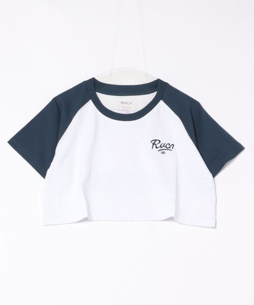RVCA(ルーカ)の「RVCA レディース BALANCE RAIDER ST Tシャツ 【2024年夏モデル】/ルーカショート丈半袖Tシャツ(Tシャツ/カットソー・レディース・ホワイト/ブラウン・MEDIUM/LARGE/SMALL)」の1枚目の写真