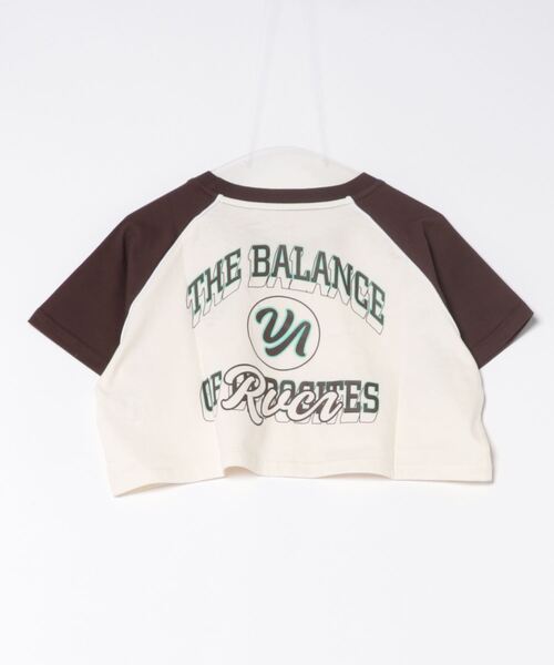 RVCA(ルーカ)の「RVCA レディース BALANCE RAIDER ST Tシャツ 【2024年夏モデル】/ルーカショート丈半袖Tシャツ(Tシャツ/カットソー・レディース・ホワイト/ブラウン・MEDIUM/LARGE/SMALL)」の4枚目の写真