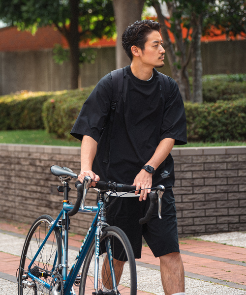 417 EDIFICE（フォーワンセブンエディフィス）の「”ワッシャーナイロン” ラグランTシャツ（Tシャツ/カットソー・メンズ・ブラック・MEDIUM/LARGE/SMALL）」の6枚目の写真