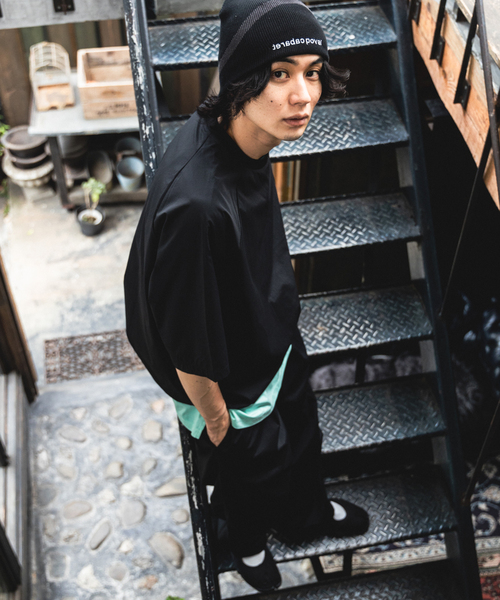 417 EDIFICE（フォーワンセブンエディフィス）の「”ワッシャーナイロン” ラグランTシャツ（Tシャツ/カットソー・メンズ・ブラック・MEDIUM/LARGE/SMALL）」の12枚目の写真