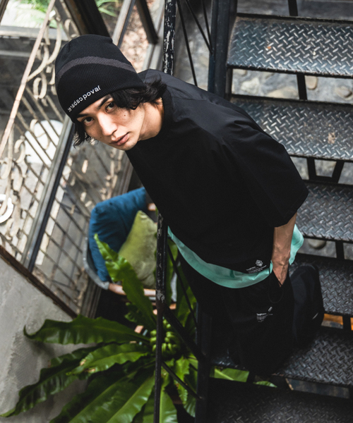 417 EDIFICE（フォーワンセブンエディフィス）の「”ワッシャーナイロン” ラグランTシャツ（Tシャツ/カットソー・メンズ・ブラック・MEDIUM/LARGE/SMALL）」の14枚目の写真