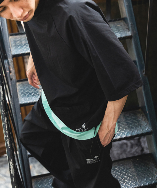 417 EDIFICE（フォーワンセブンエディフィス）の「”ワッシャーナイロン” ラグランTシャツ（Tシャツ/カットソー・メンズ・ブラック・MEDIUM/LARGE/SMALL）」の17枚目の写真