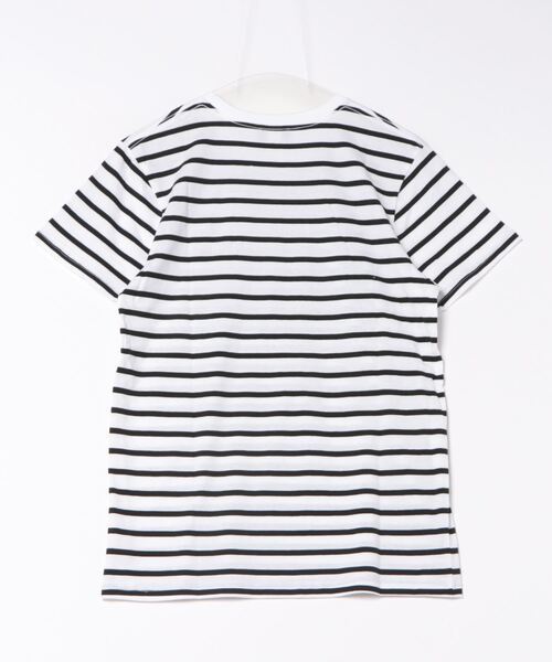 MOOMIN(ムーミン)の「MOOMIN / ムーミン ケサクッカ 刺繍 ボーダー TEE Tシャツ BORDER TEE WNI(Tシャツ/カットソー・レディース・ネイビー/ブラック/グレー・FREE)」の4枚目の写真