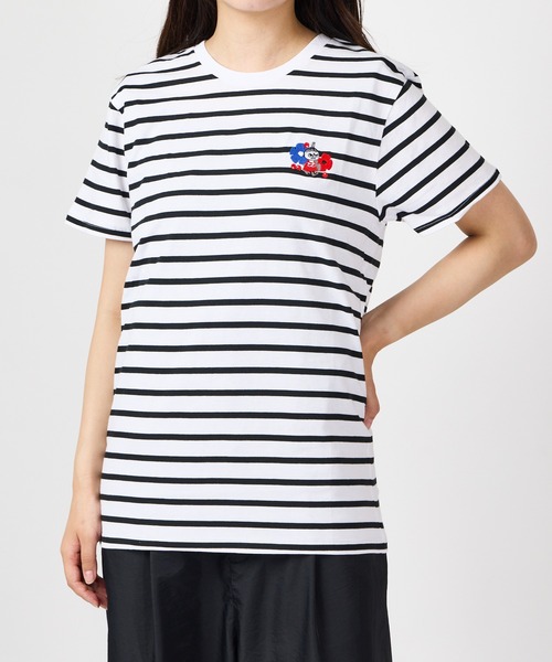 MOOMIN / ムーミン ケサクッカ 刺繍 ボーダー TEE Tシャツ BORDER TEE