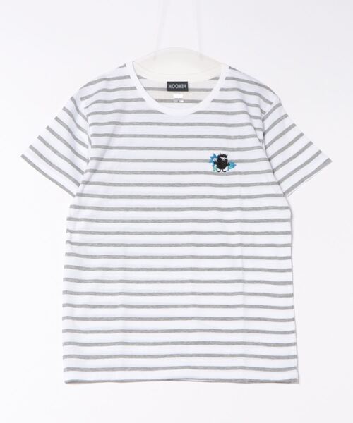 ムーミン MOOMIN / ムーミン ケサクッカ 刺繍 ボーダー TEE Tシャツ