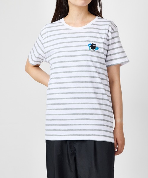 MOOMIN / ムーミン ケサクッカ 刺繍 ボーダー TEE Tシャツ BORDER TEE