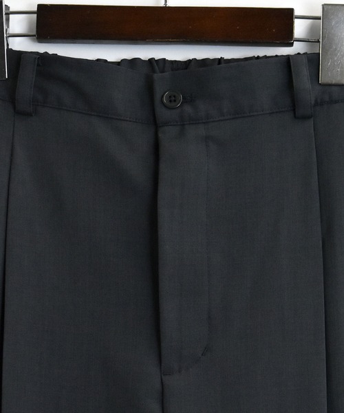 おしゃれスタ（オシャレスタ）の「ツータック ルーズ スラックス【IR】 レディース メンズ（スラックス・メンズ・ブラック/カーキ/チャコールグレー・L/XL/M）」の10枚目の写真