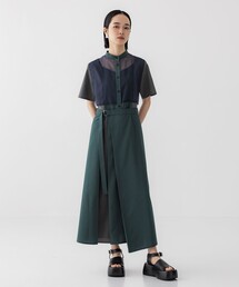 UNITED TOKYO | シアードリームブロッキングワンピース(シャツワンピース)