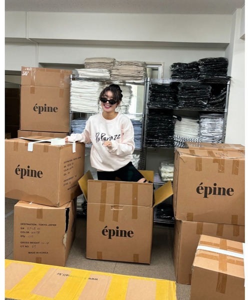 epine（エピヌ）の「paparazzi sweat（スウェット・レディース・アイボリー/グレー/ピンク/ブラック・FREE）」の14枚目の写真