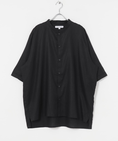 URBAN RESEARCH（アーバンリサーチ）の「ヘンプマオカラーシャツ（シャツ/ブラウス・メンズ・アイボリー/ブラック・MEDIUM/LARGE）」の20枚目の写真