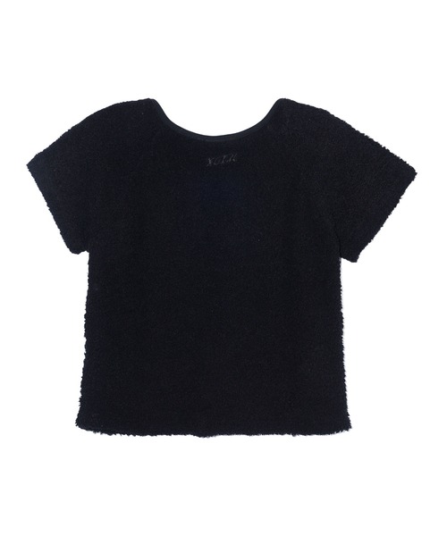 X-girl（エックスガール）の「TELLY CLOTH TEARDROP S/S TOP（Tシャツ/カットソー・レディース・ブラック/オリーブ/パープル・S/M）」の13枚目の写真