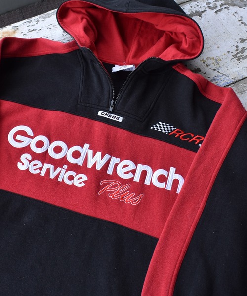 【ヴィンテージ古着】90's Goodwrench Service Plus NASCAR レーシング ハーフジップ パーカー（パーカー）｜VINTAGE（ヴィンテージ）