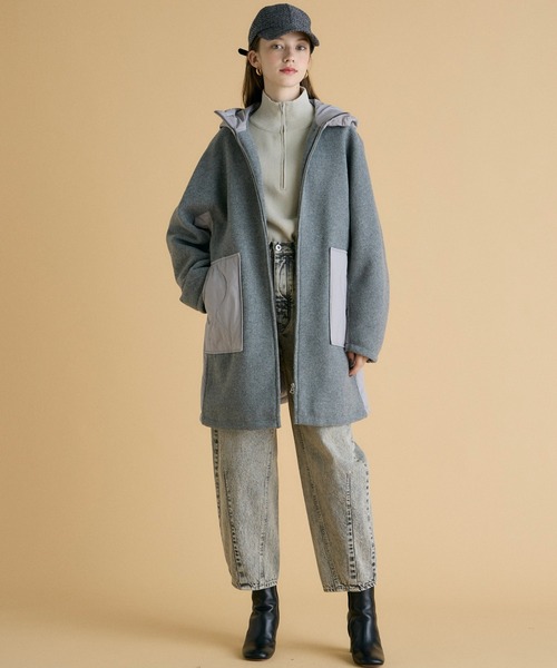 INED CLARO（イネドクラロ）の「カーブデニムパンツ【セットアップ対応】（デニムパンツ・レディース・ブルー/グレー・9号/7号）」の10枚目の写真