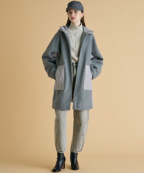 INED CLARO（イネドクラロ）の「カーブデニムパンツ【セットアップ対応】（デニムパンツ・レディース・ブルー/グレー・9号/7号）」の11枚目の写真