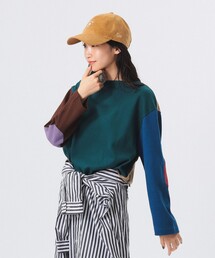 BEAMS BOY | BEAMS BOY / エルボーパッチ バスク ロングスリーブ(Tシャツ/カットソー)