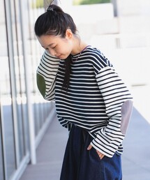 BEAMS BOY | エルボーパッチ バスク ロングスリーブ(Tシャツ/カットソー)