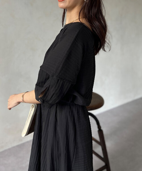 Chez toi(シェトワ)の「SET/前後2WAY綾織ランタンスリーブブラウス(シャツ/ブラウス・レディース・オレンジ/ブラック/オフホワイト・FREE)」の17枚目の写真